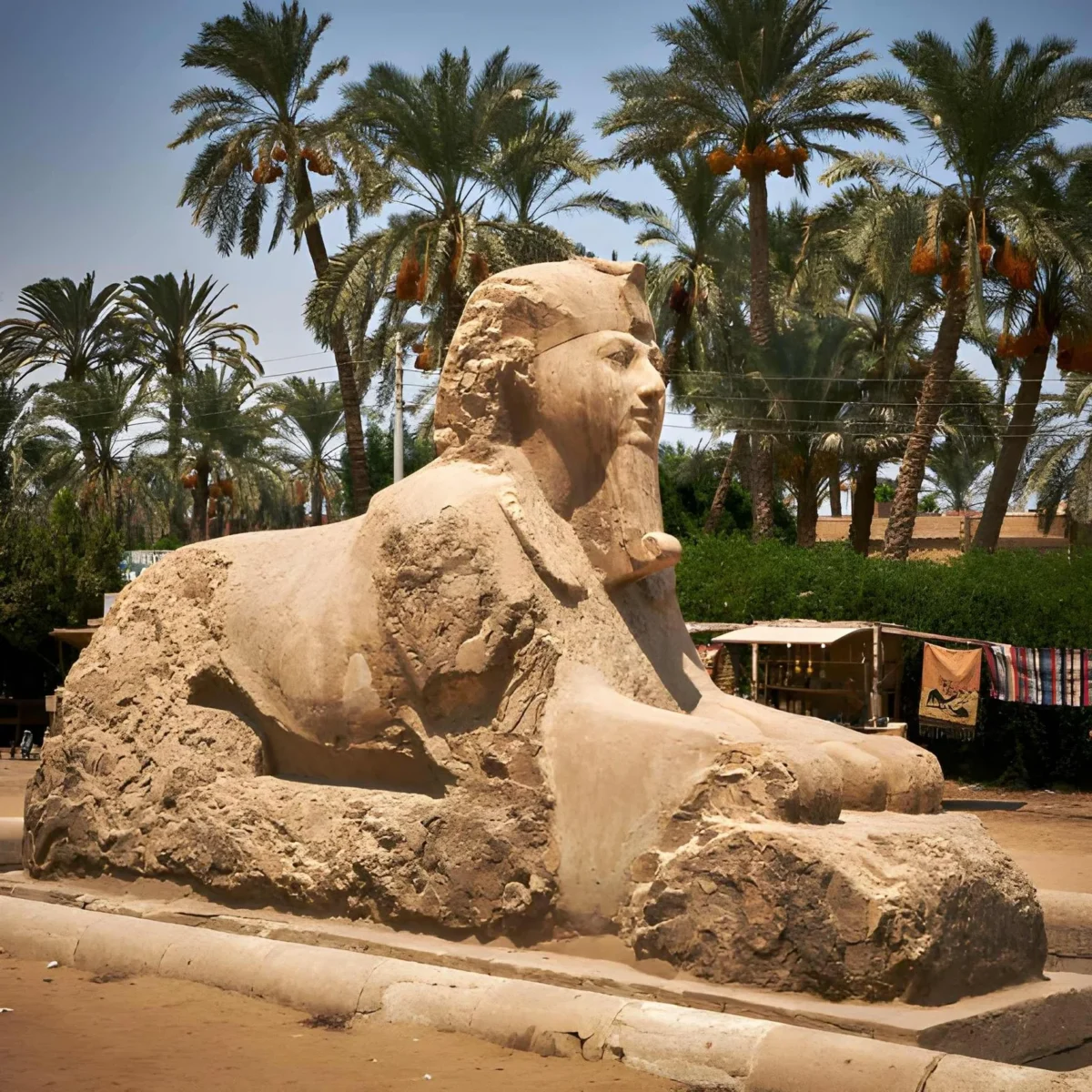 Ancient statuary at Memphis