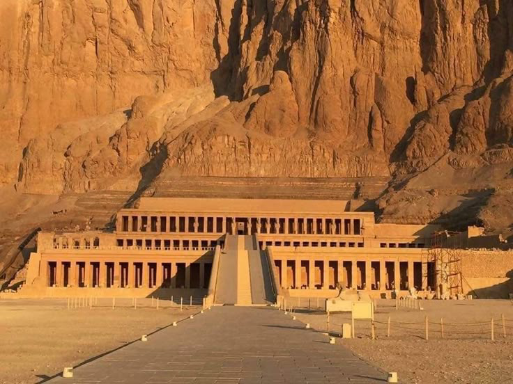 Hatshepsut's temple at Deir el-Bahari, below the cliffs of Luxor's West Bank